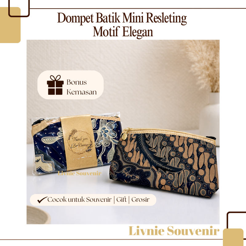 Souvenir Dompet Batik Besar 16x10cm – Pouch Batik Untuk Souvenir Nikah & Hajatan