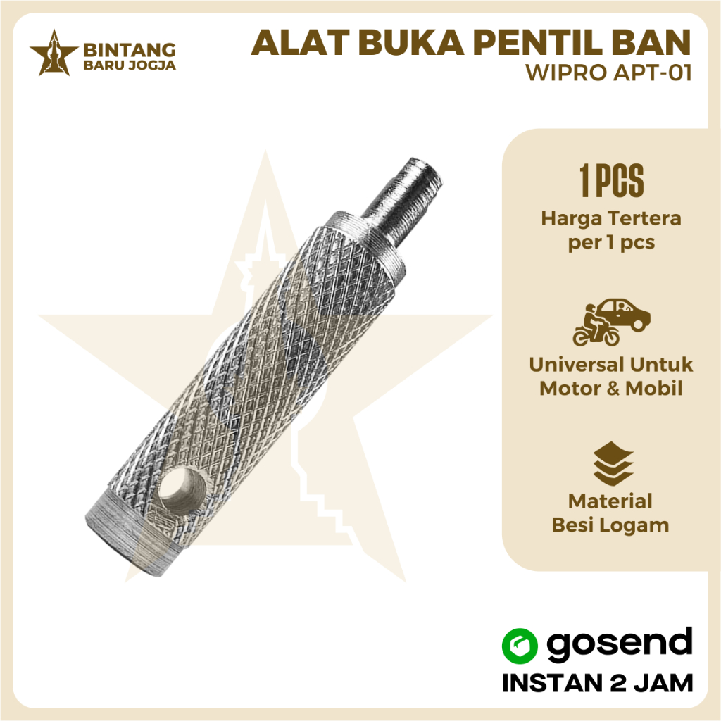 WIPRO APT-01 Alat Buka Pentil Ban Motor & Mobil