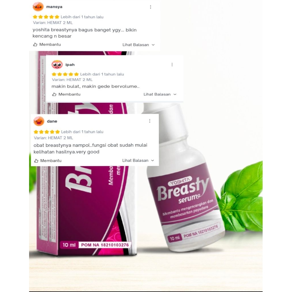 Yoshita Breasty Serum perawatan Alami Untuk Payudara