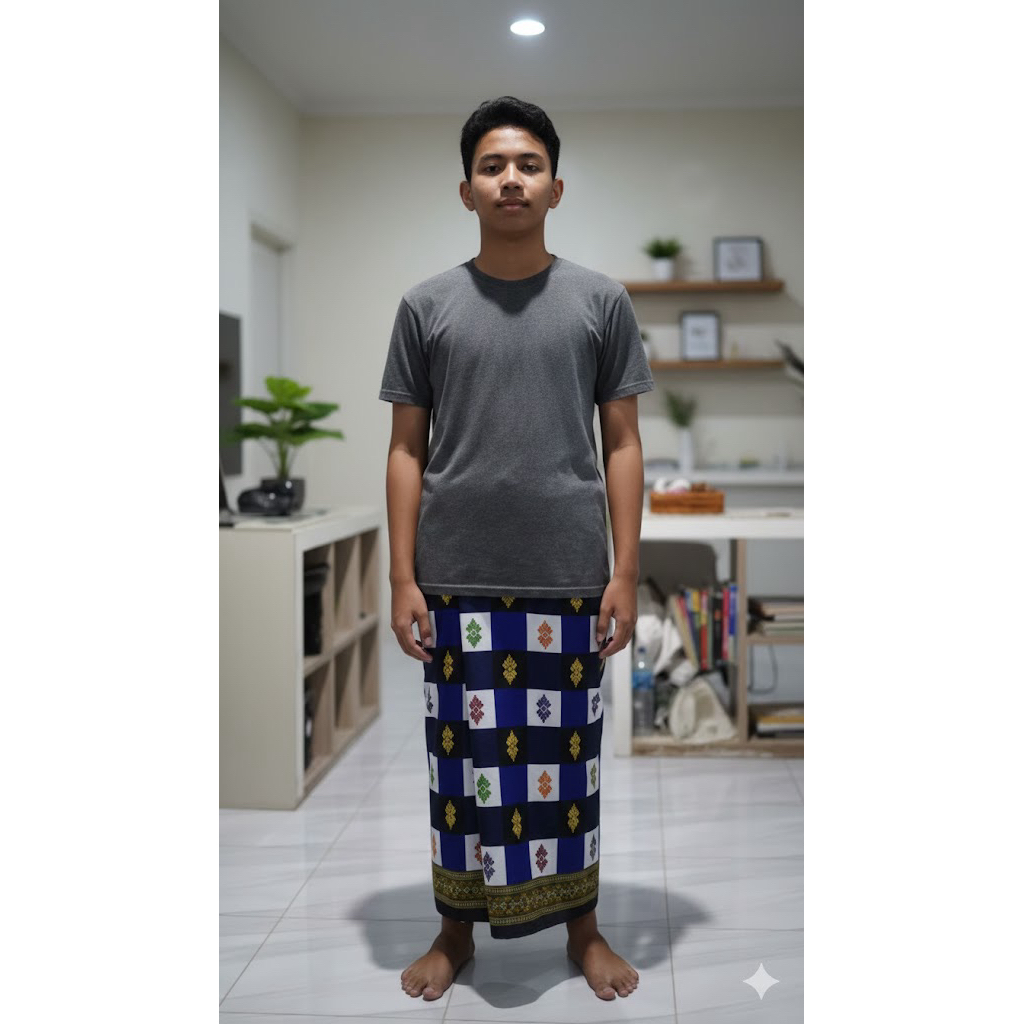 SARUNG KOTAK JADI BALI PRIA DEWASA