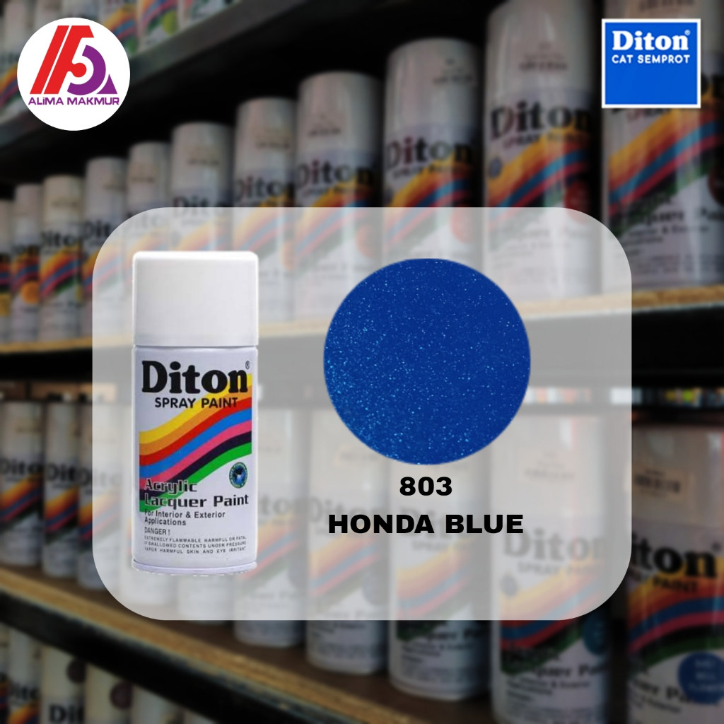 Diton Acrylic 803 Honda Blue 300cc / Pilok Diton Candy Honda Blue / Pilok Candy Biru