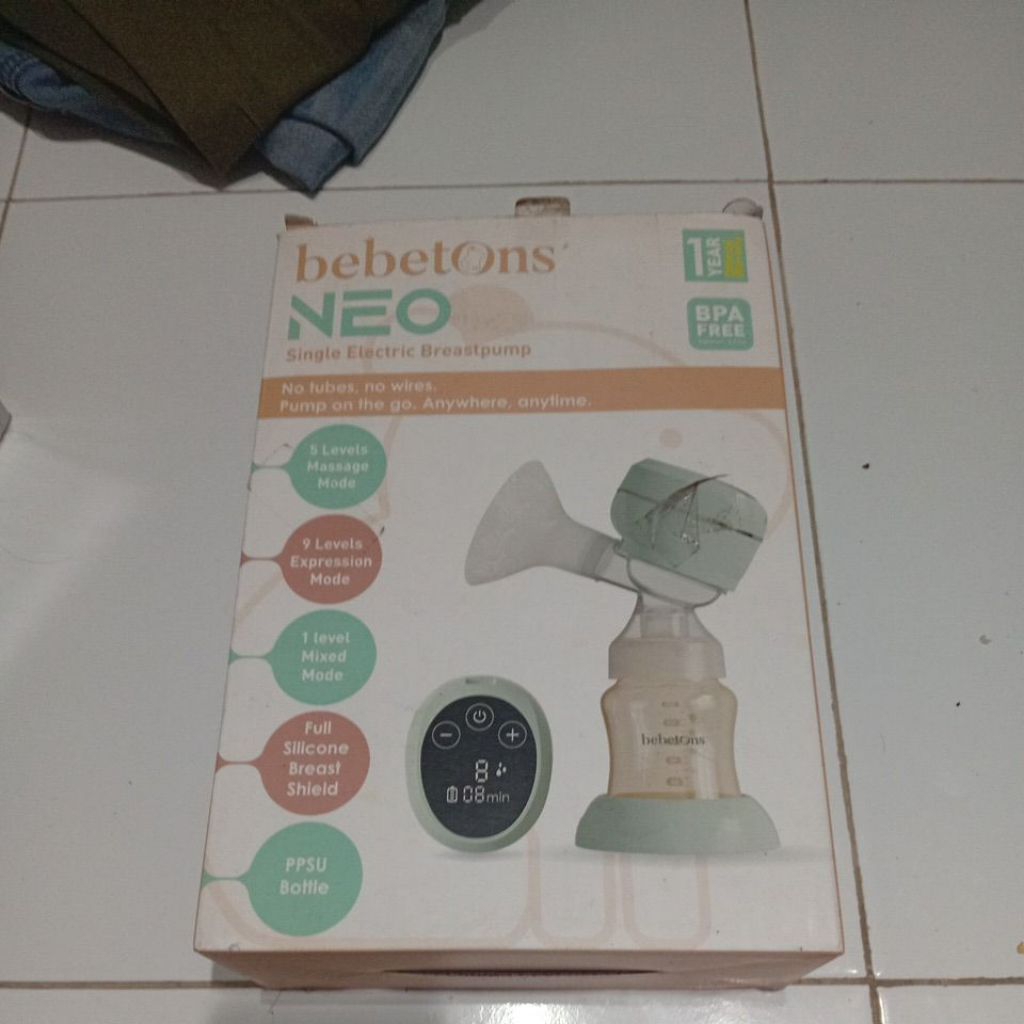 Preloved Bebetons Neo pompa asi single pump