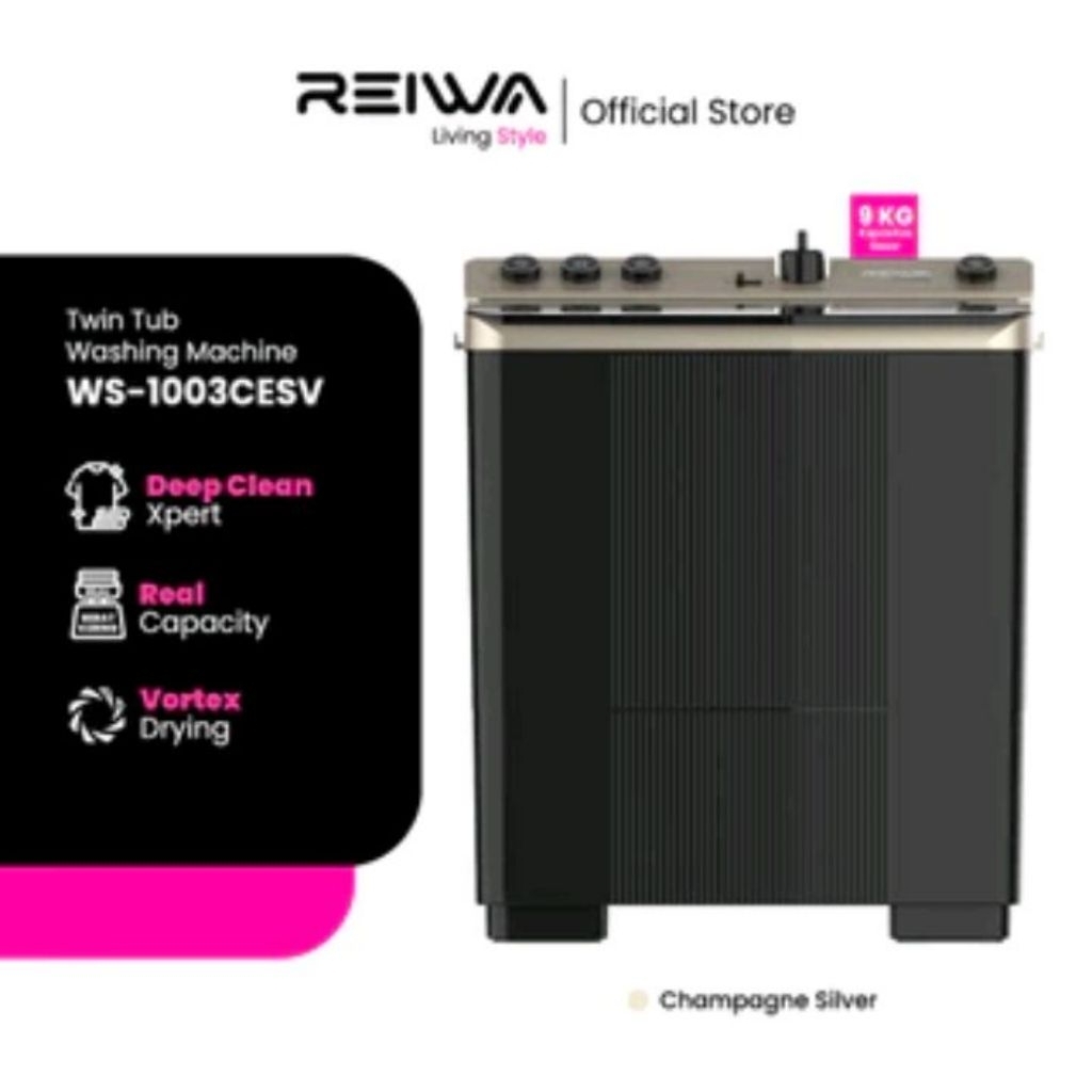 Reiwa Mesin Cuci 2 Tabung 8Kg WS1003
