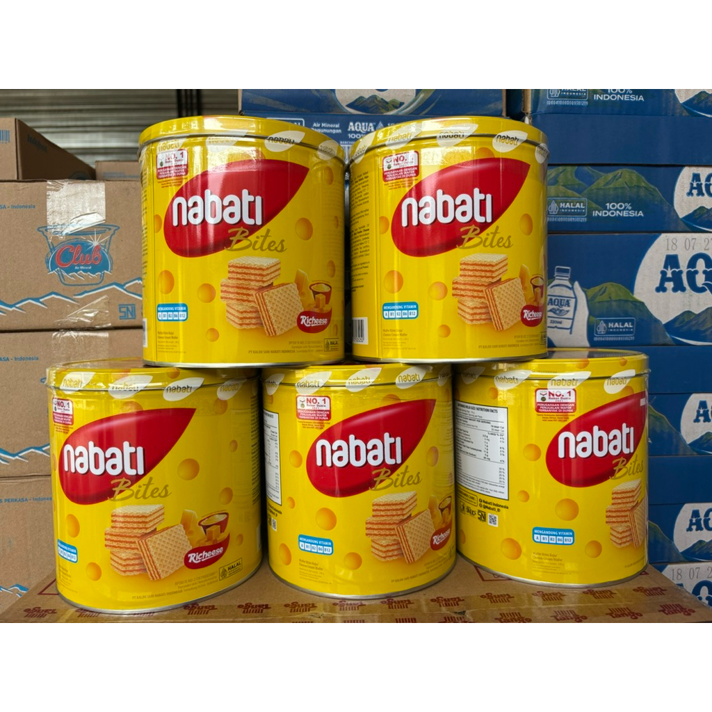 Wafer Nabati Kaleng Coklat & Keju