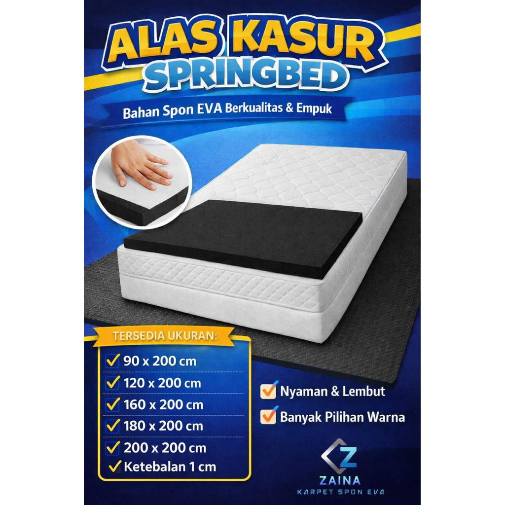 Promo Murah Alas Kasur Springbed Tebal 1cm