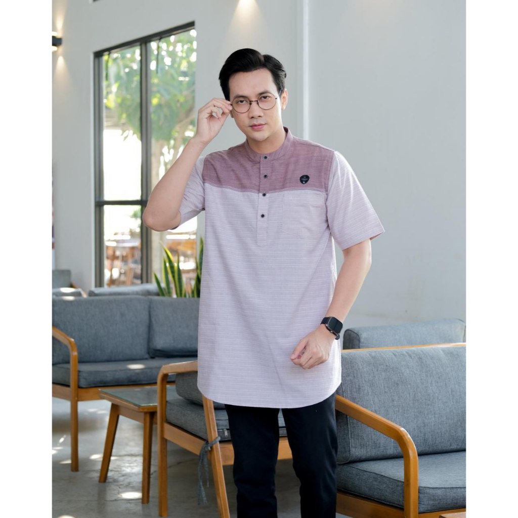 Baju Koko Kurta Lengan Pendek Ilnaaf Nukman ILN29