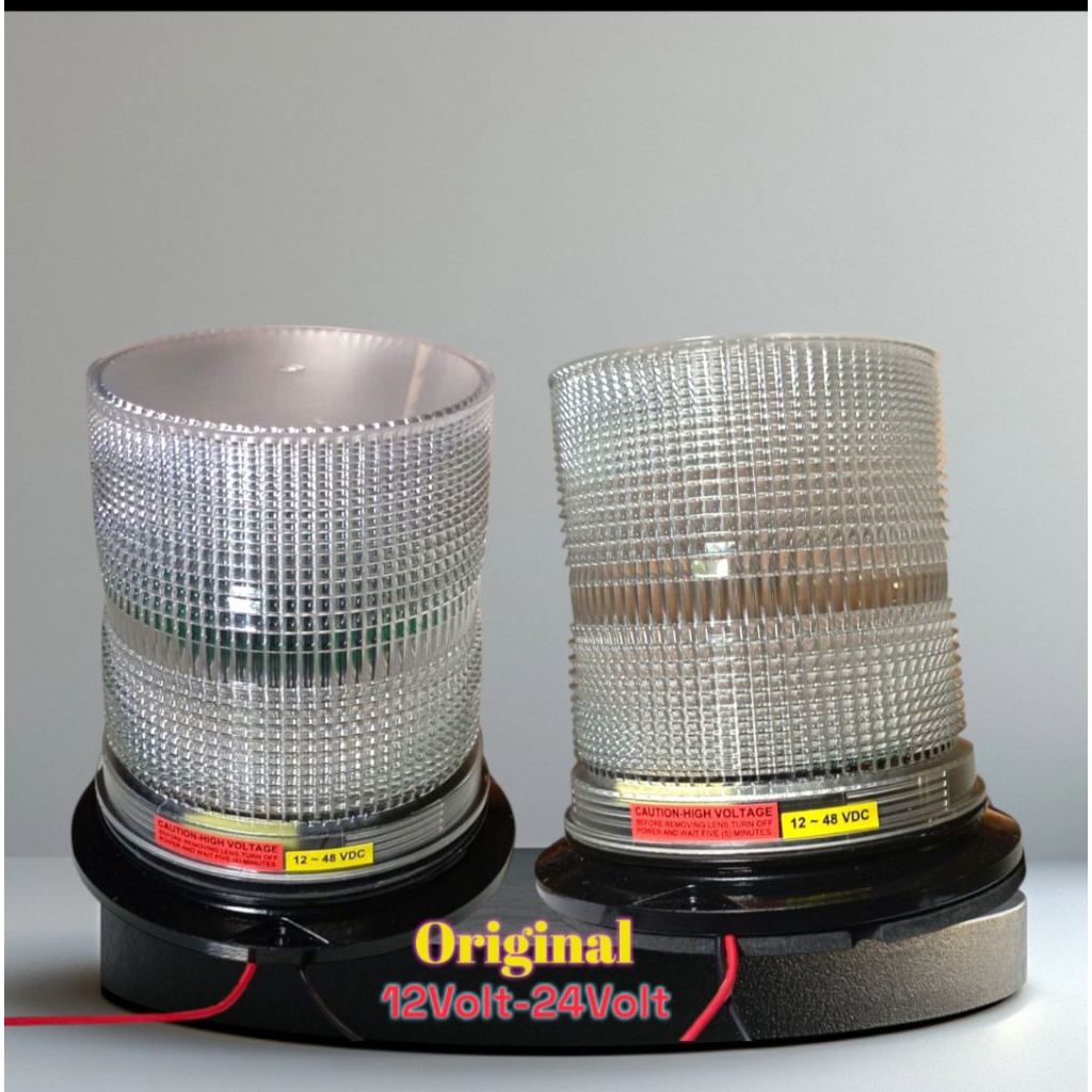 LAMPU ROTARI SERI H ORIGINAL  1X DAN 2X KEDIP OTOMATIS  Untuk 12 Volt /24 Volt Car