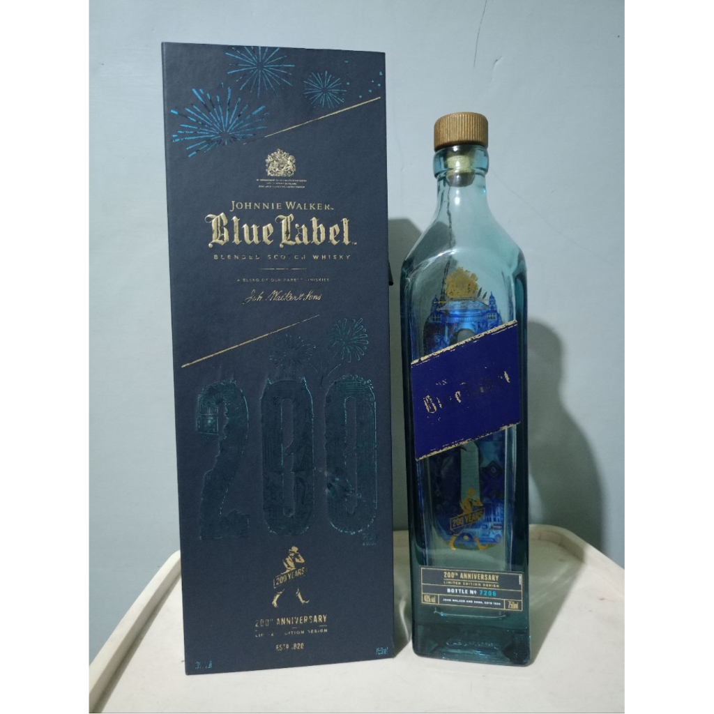 botol bekas blue label limited edition