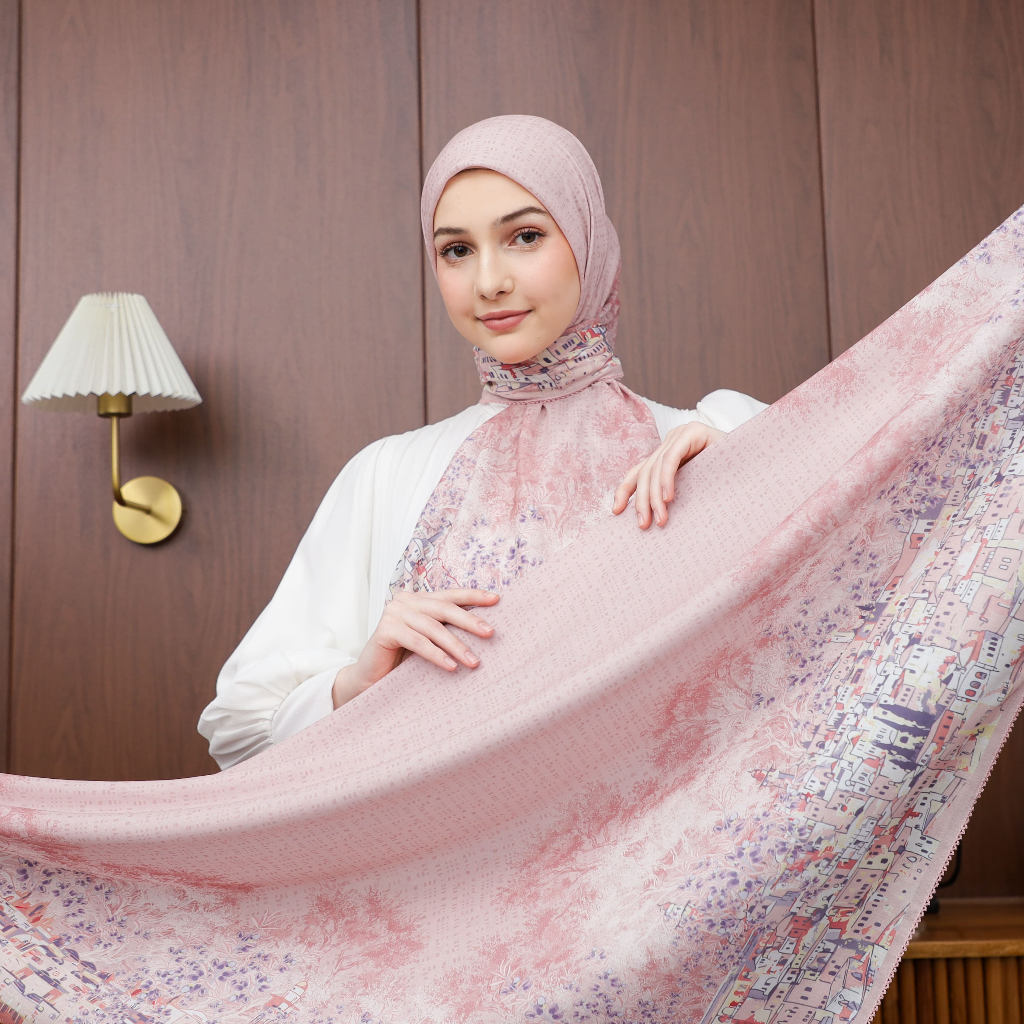 Jilbab Palestina Exclusive Qudshee Series | Blush Nude