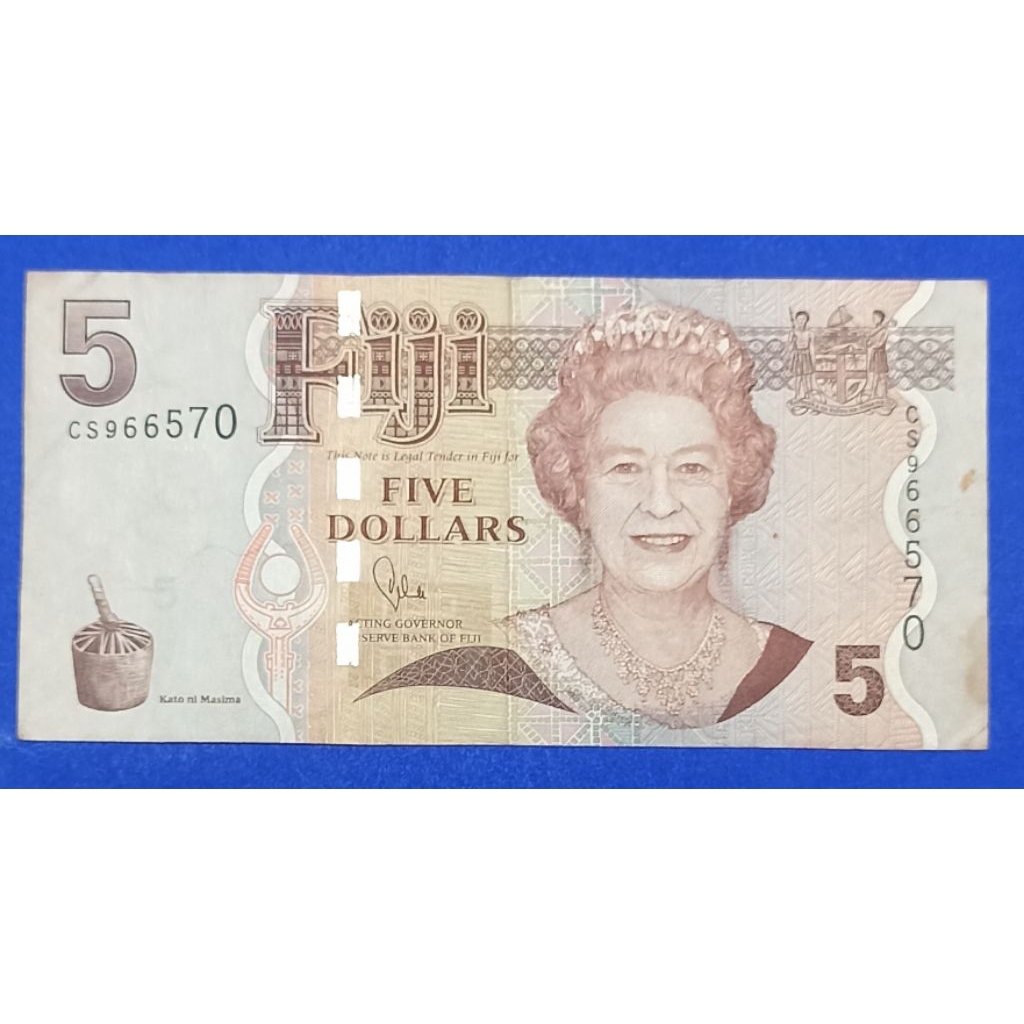 UANG KERTAS FIJI 5 DOLLARS