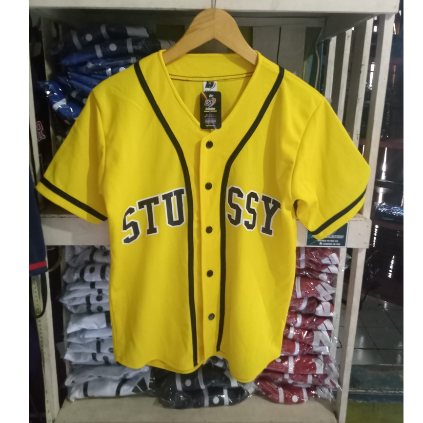 BAJU JERSEY BASEBALL STUSSY ORIGINAL MURAH BERKUALITAS NEW PRODUK TERBARU