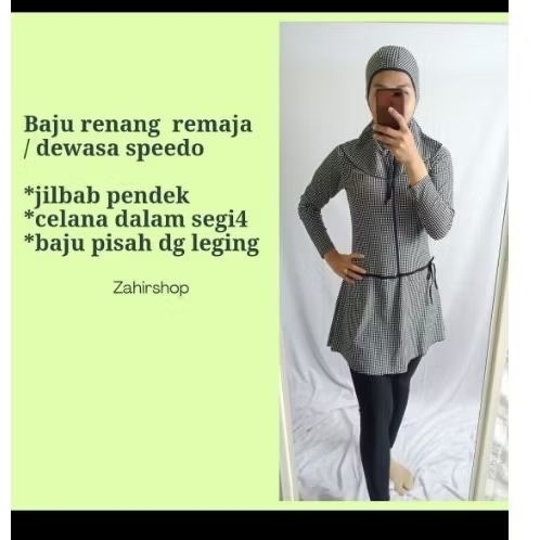 Baju renang muslim motif