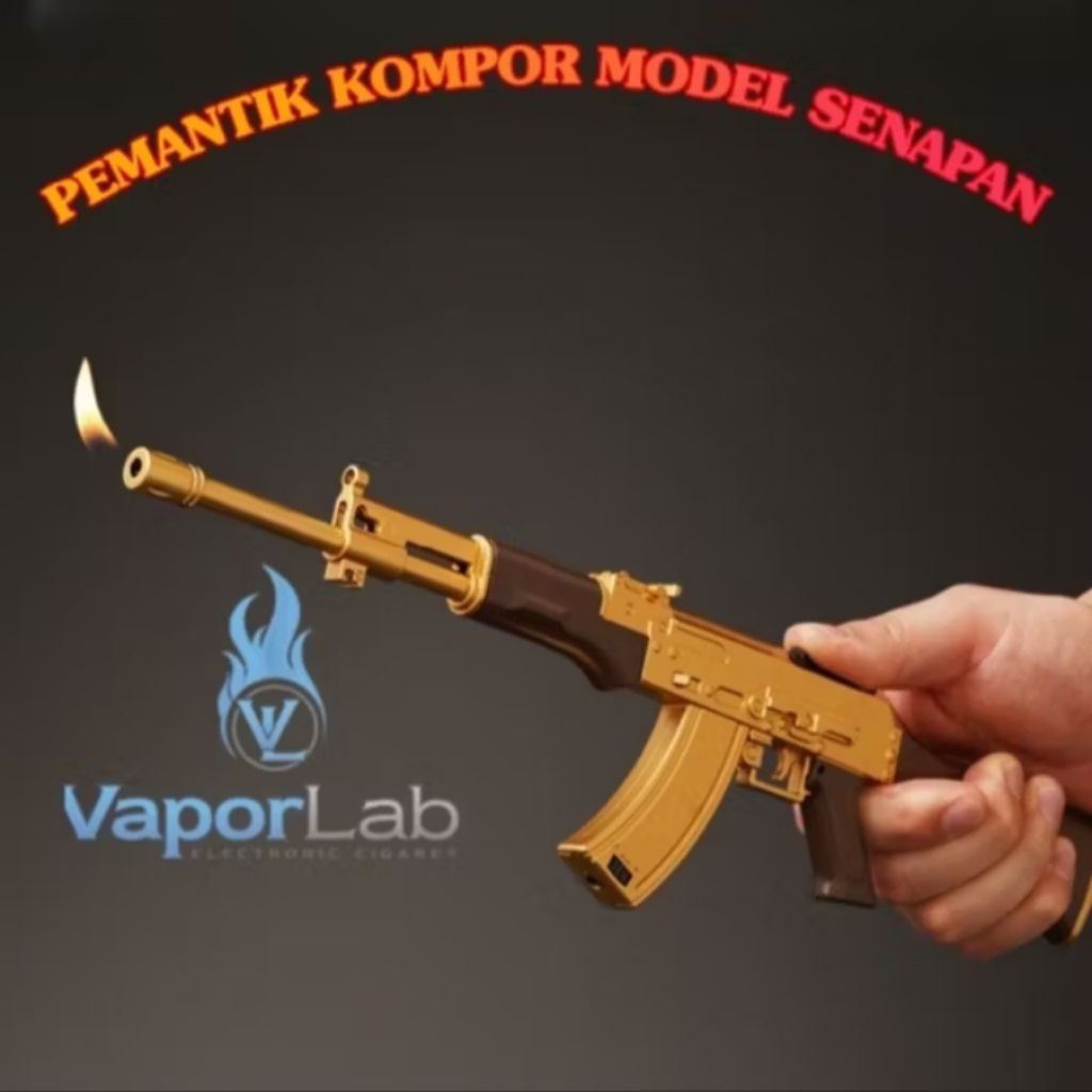 korek api pemantik kompor bbq refillable gas candle lighter model pistol senapan panjang unik