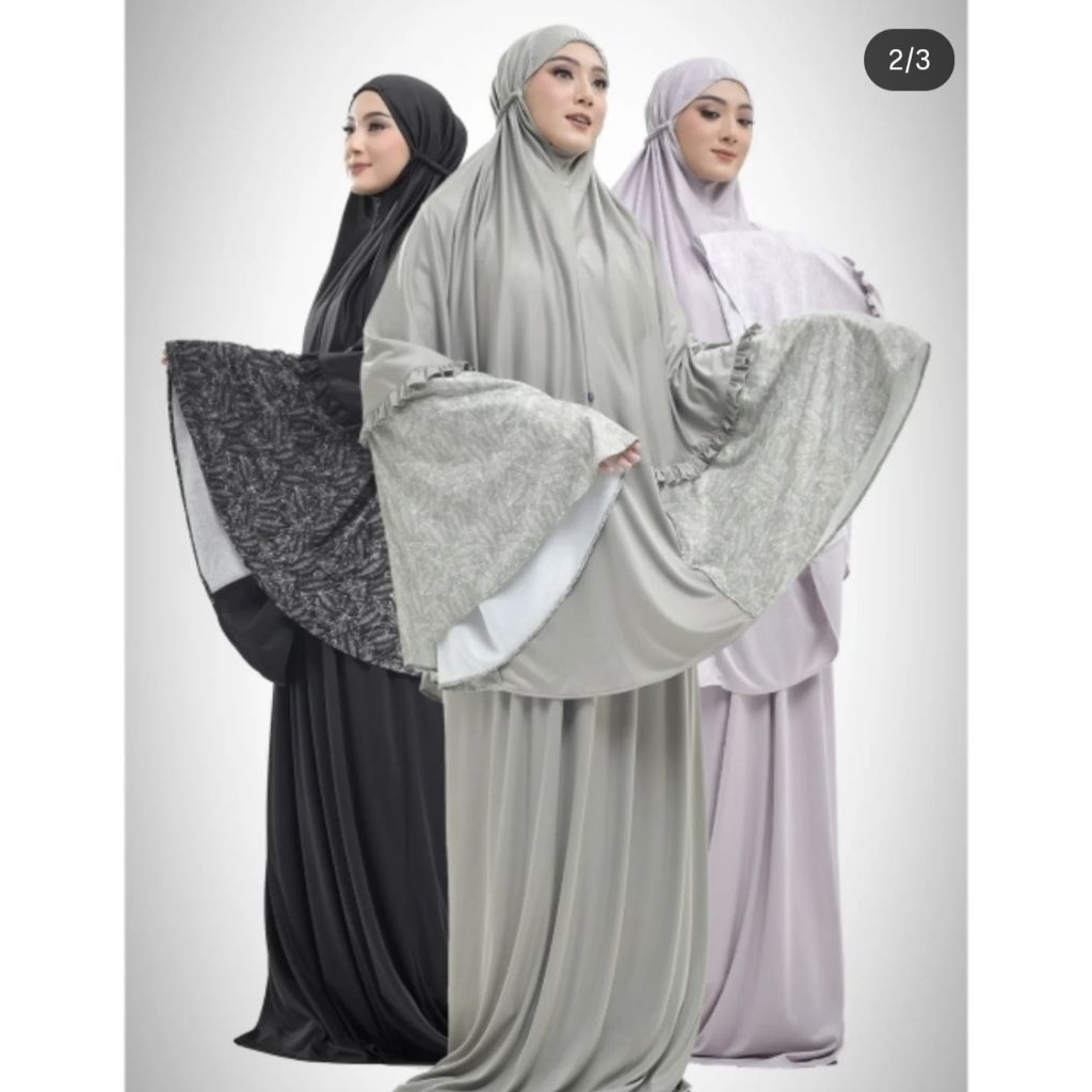 MUKENA MAHIDA RABBANI ORIGINAL (WARNA HITAM SAJA)