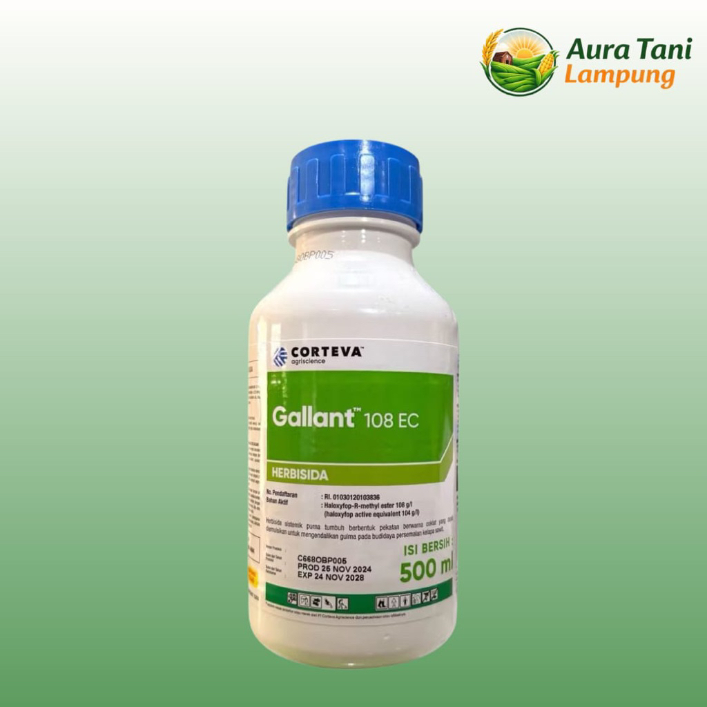 Herbisida GALLANT 108EC Kemasan 500ml - Pembasmi Rumput Lulangan dan Rumput Daun Sempit