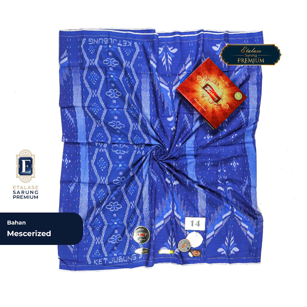 Sarung KETJUBUNG Red Classic Full Tenun ATBM Motif TJM Warna Mercerized Harga Terhemat