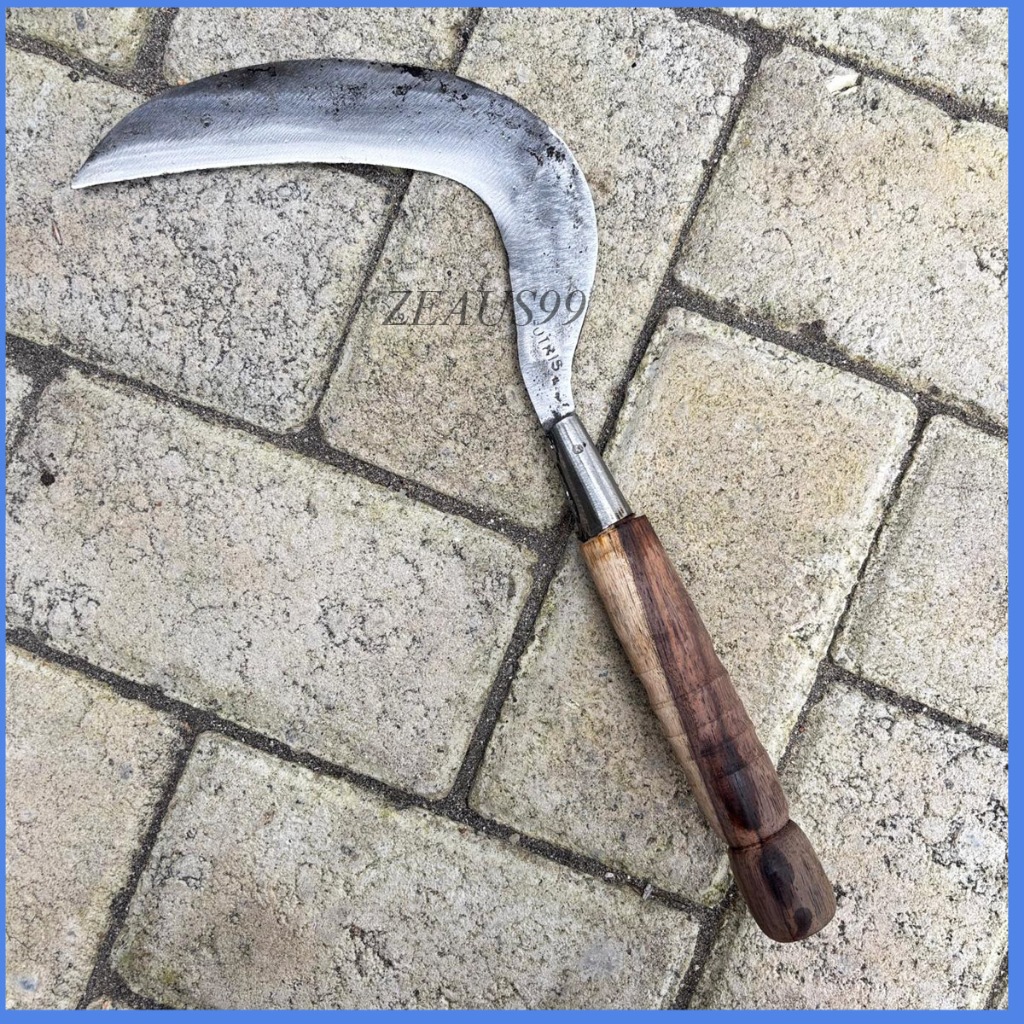 Sabit Arit Pengaritan Rumput Baja Putih Super Tajam