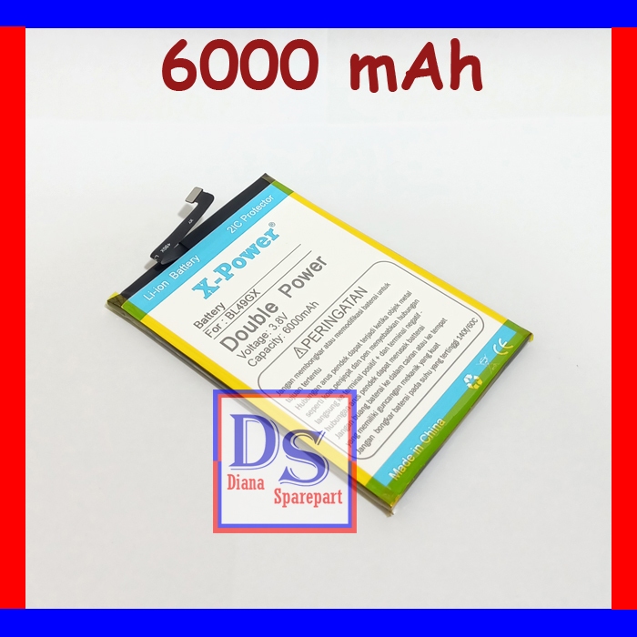 DS Batre Double Power Infinix Note 7 Lite X656 BL49GX Batu Baterai Battery Tanam