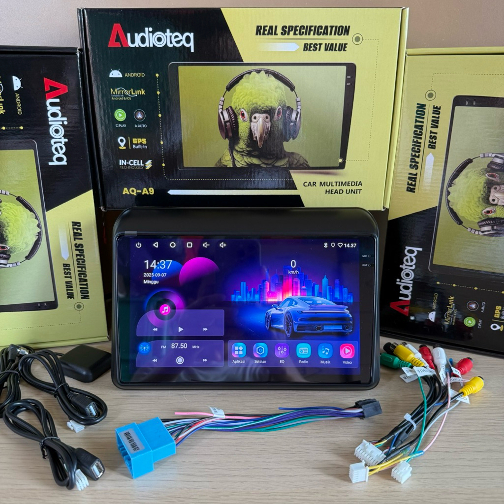 HEAD UNIT ANDROID AUDIOTEQ NEW ERTIGA / XL7 RAM 4/64 GB ANDROID 9 INCH SUZUKI ERTIGA BARU AUDIOTEQ R