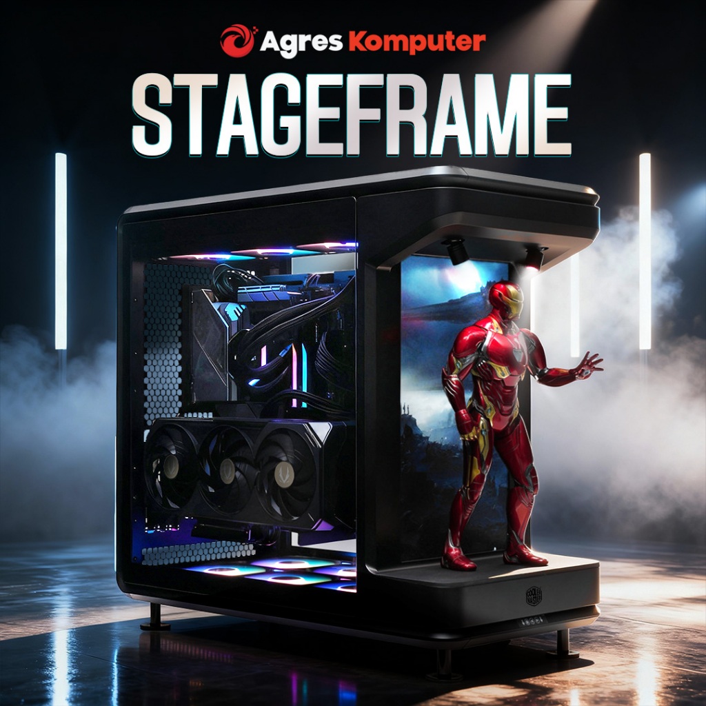 AGRES STAGEFRAME PC AMD RYZEN 9 9950X3D RTX 5070 TI 16G - RAM 64GB 2TB - RAKITAN ENTHUSIAST GAMING