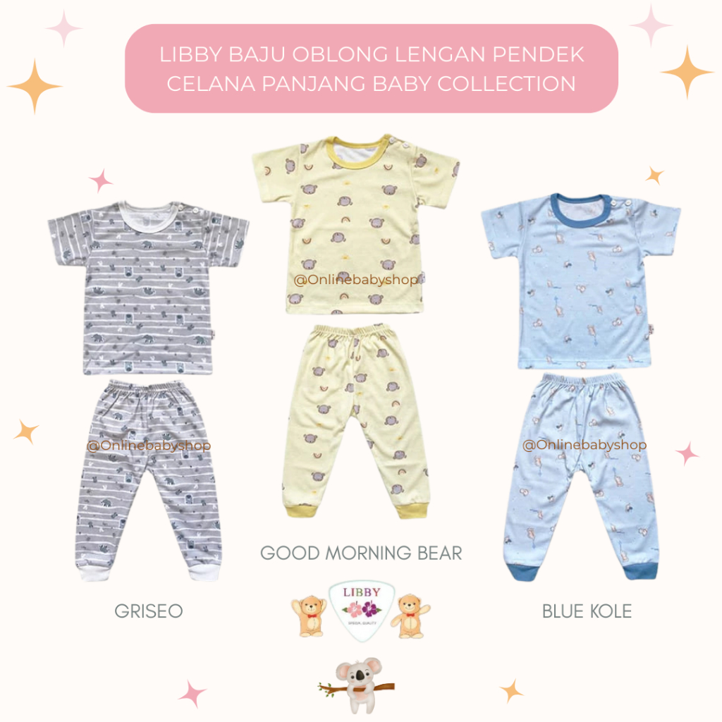 Libby Setelan Oblong Pendek Celana Panjang Baby Collections