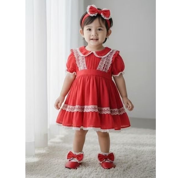 dress anak ala noni doll dress dress noni