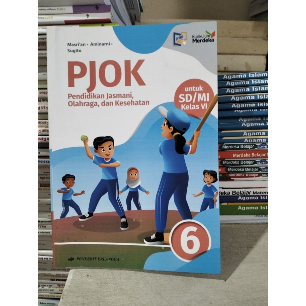 buku PJOK kelas 6 SD Erlangga