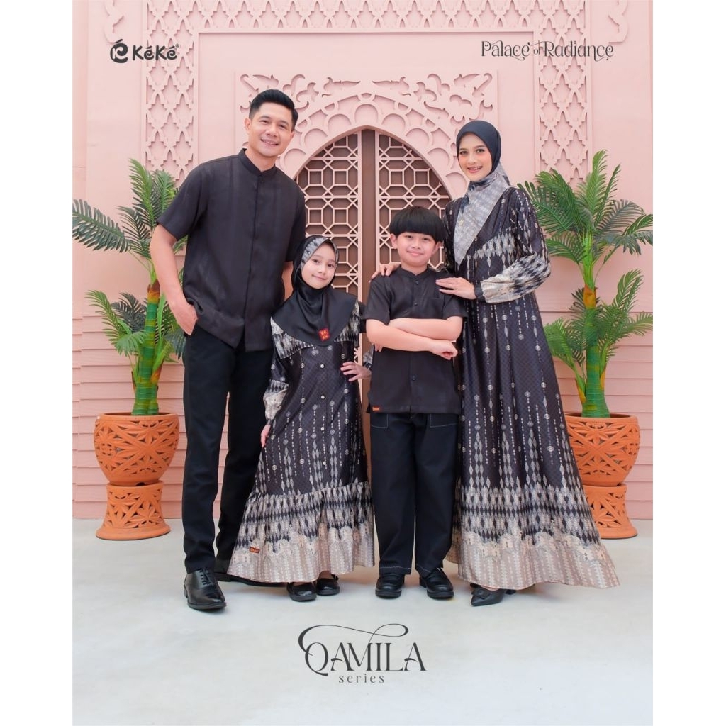SARIMBIT KELUARGA HITAM KEKE 2026 QAMILA SERIES BLACK