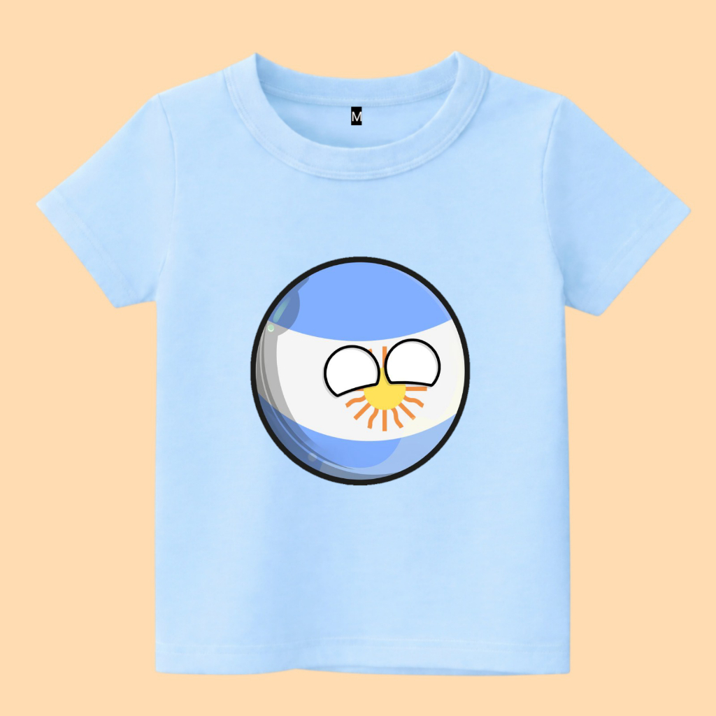 baju kaos anak country balls argentina ball