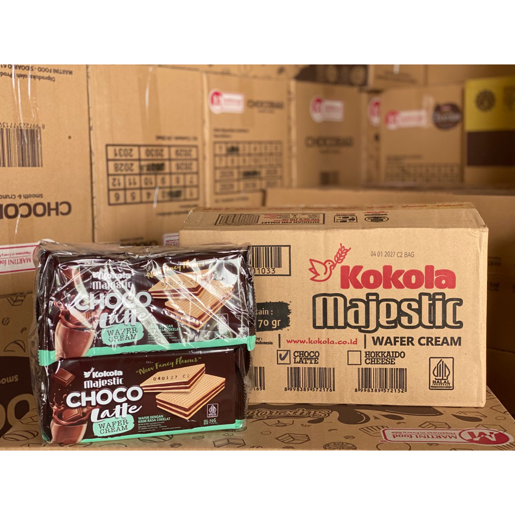Kokola Majestic Wafer Cream 70gr Coklat & White Coffee