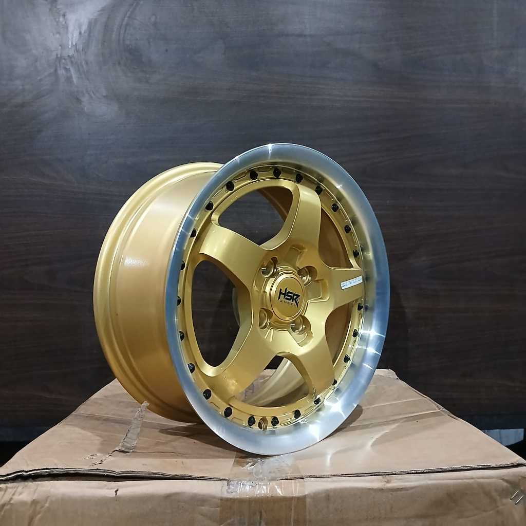 Pelek Mobil Brio Agya Calia Sigra Mobilio DLL Ring 15 Gold