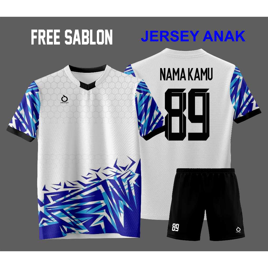 GRATIS SABLON JERSEY ANAK .KAOS FUTSAL. BAJU BOLA /SSB