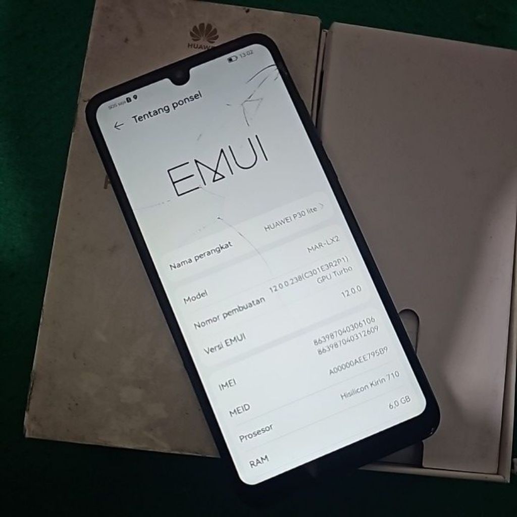 Huawei p30 lite 6/128 lengkap