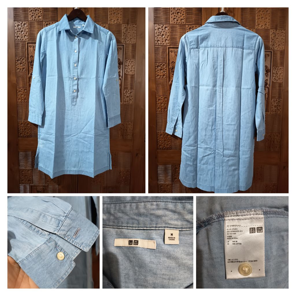 Prel0v3d UNIQLO Tunik/ Dress Kaos Wanita