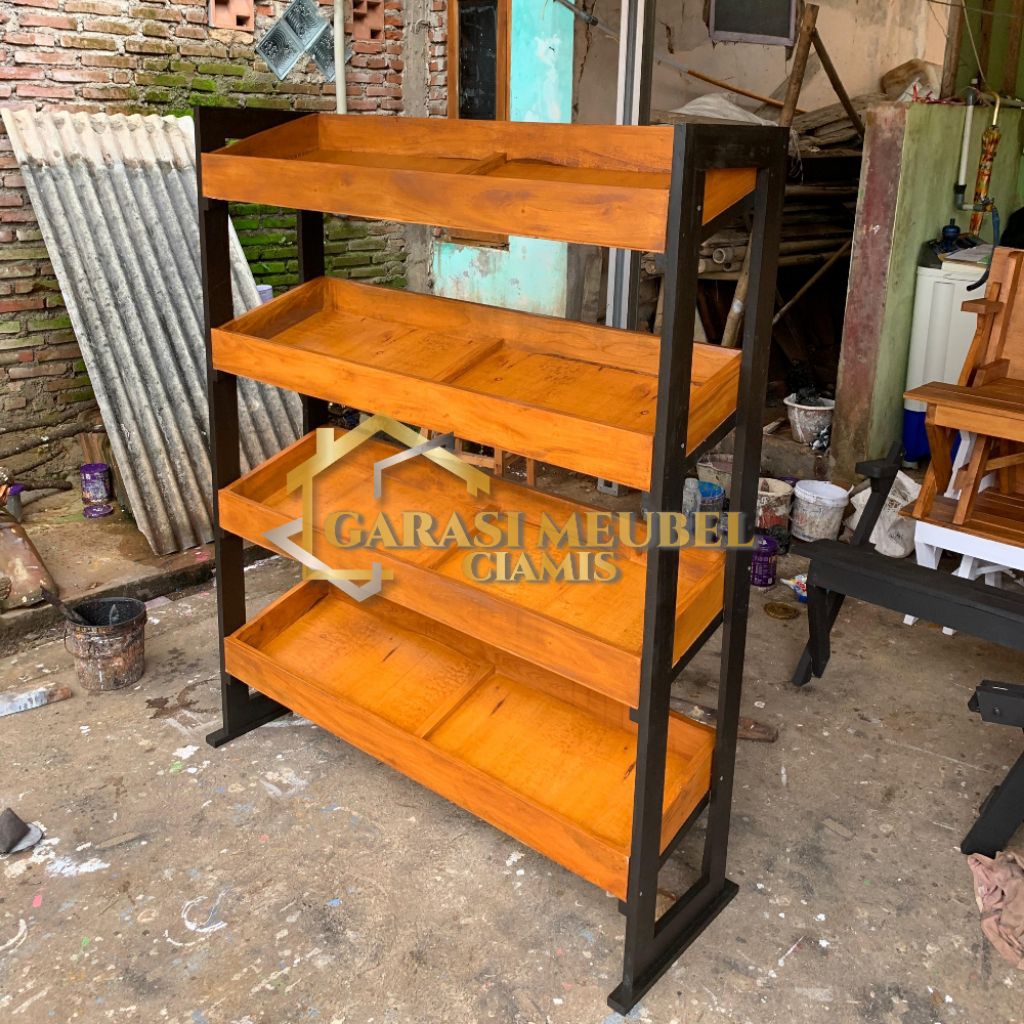 Rak Display Susun Serbaguna Bisa Bongkar Pasang / Rak Warung / Rak Sembako / Rak Sayur / Rak Buah / 