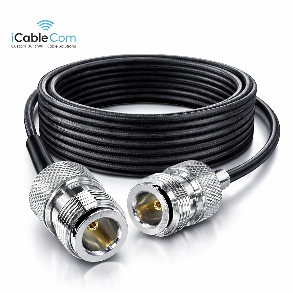 Kabel Pigtail N Female to N Female RG58 50 Ohm 5/10/15/20M - Jumper Sambungan Kabel Antena, Repeater