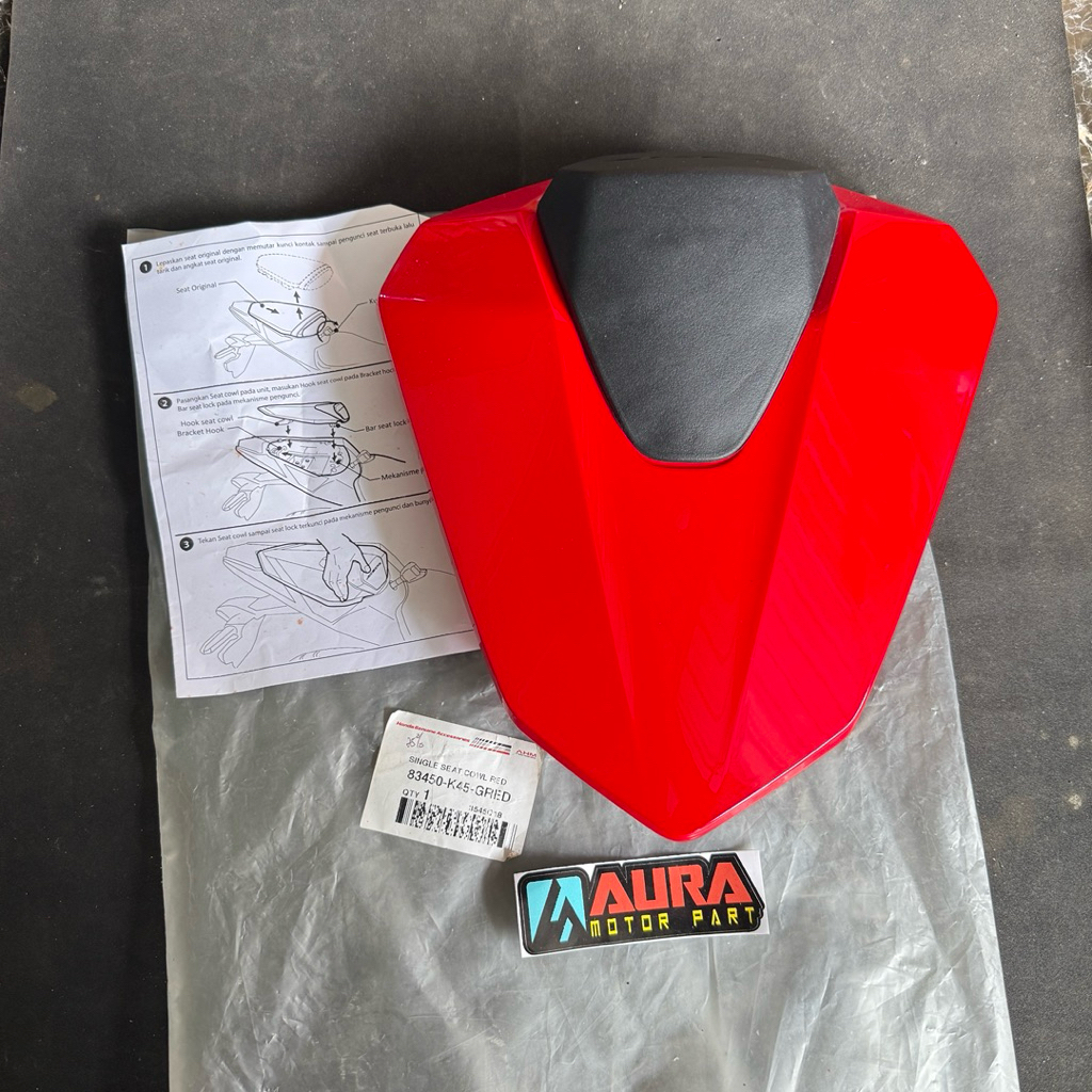 Single Seat Cowl RED New Honda CBR 150R 83450 -K45- GRED Red Original AHM