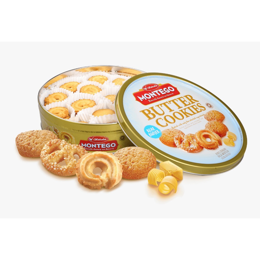 Biskuit Kokola Montego Butter Cookies Kemasan 340gr
