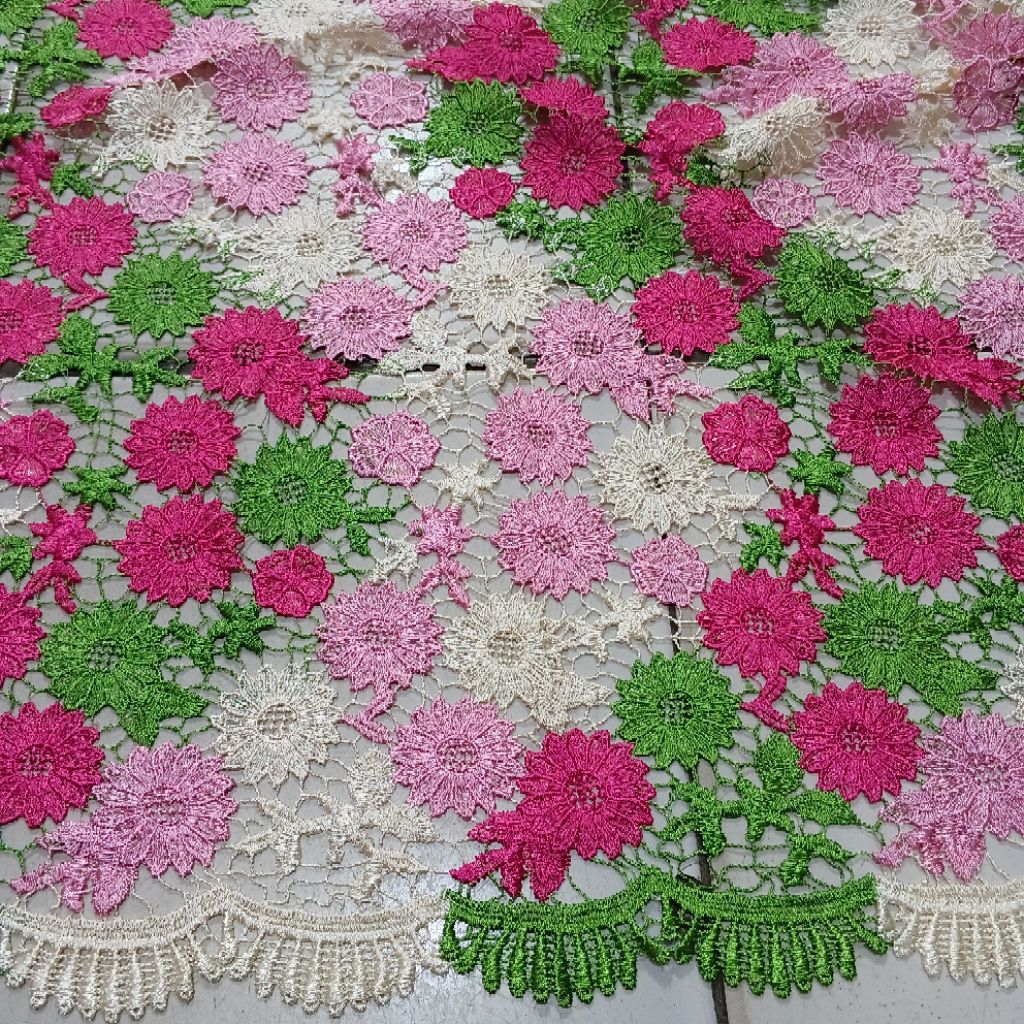 Kain Brokat Prada [0,5m] - kain brokat prada oki - bahan brokat prada motif - bahan brokat prada oki