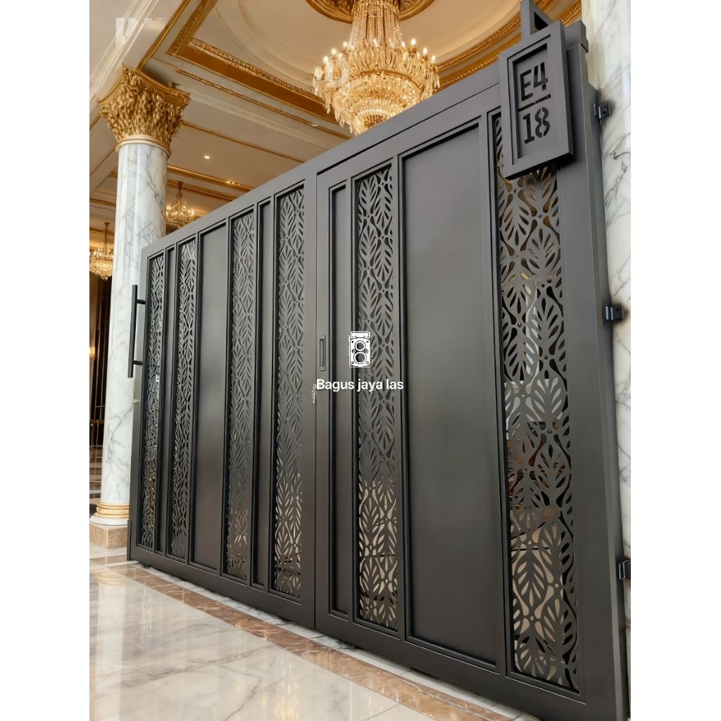 Pagar rumah minimalis besi holo plat anti karat