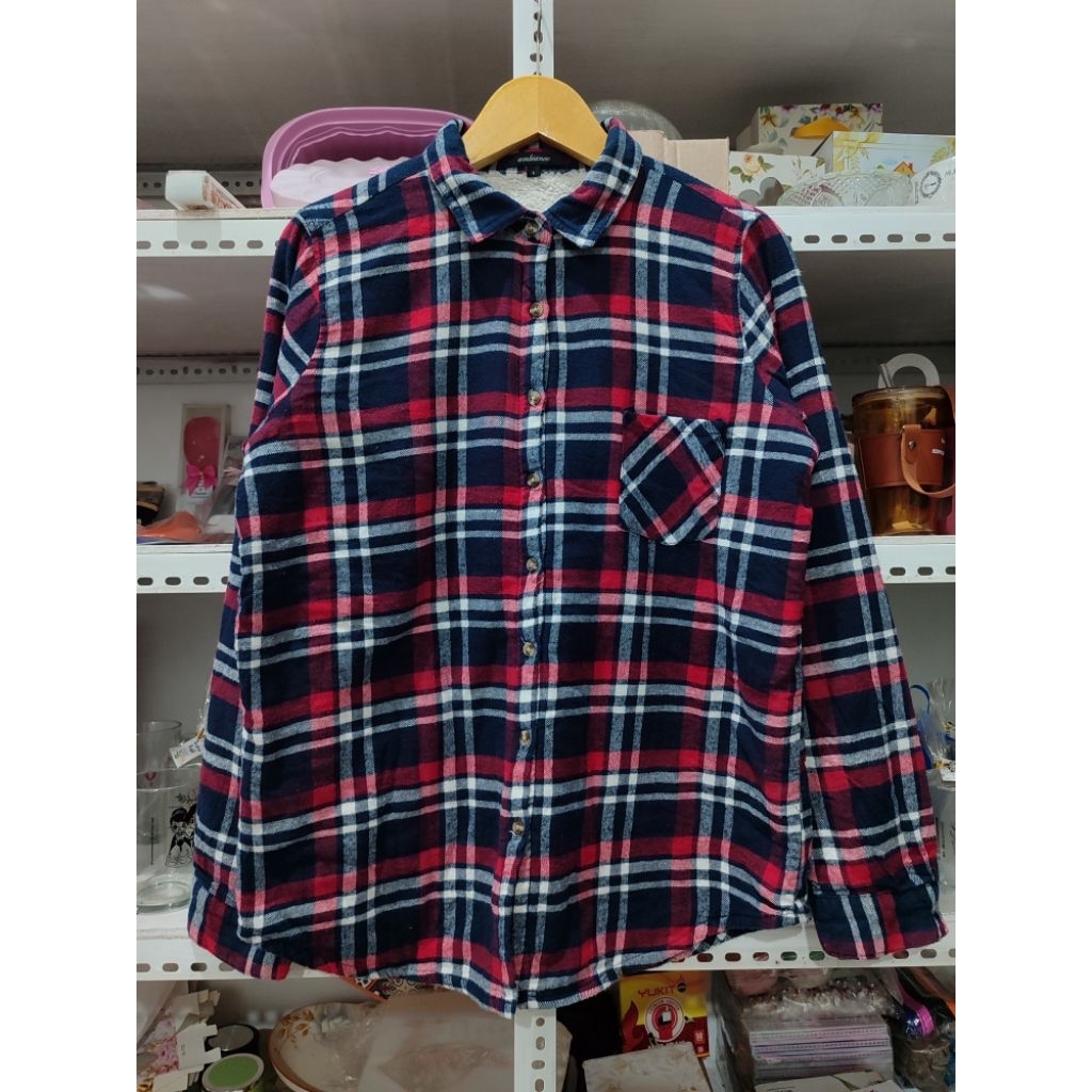 Flannel Jacket Veterano Inner Sherpa size L Unisex