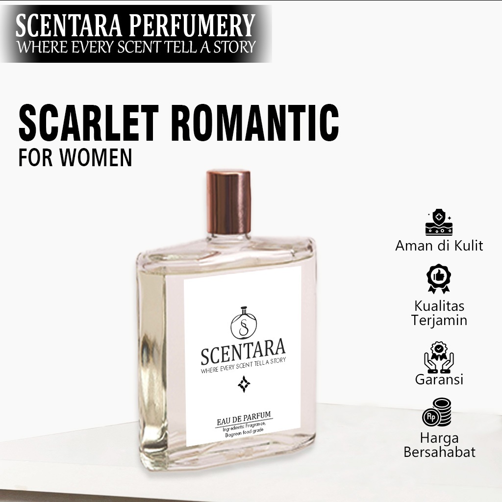 Scarlet Romantic Parfum Wanita Manis tahan lama | Parfum Wanita Scarlet Romantic Manis Tahan Lama