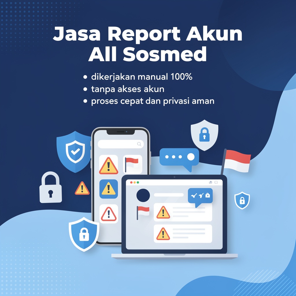 Jasa Report Laporkan Akun Tiktok Instagram Facebook Real Akun Manusia Permanen