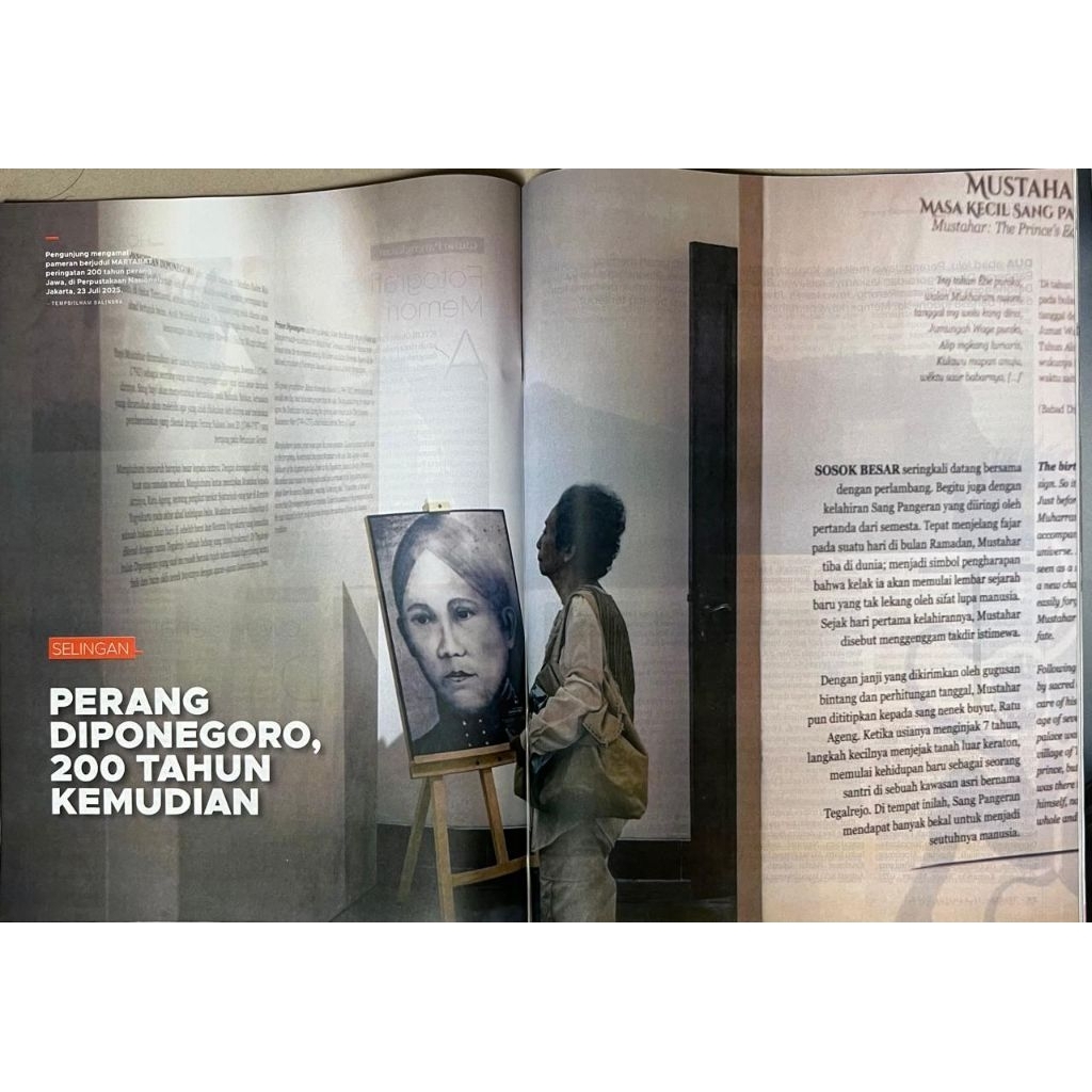 Majalah Tempo Agustus 2025 - Selingan : Perang Diponegoro, 200 Tahun Kemudian