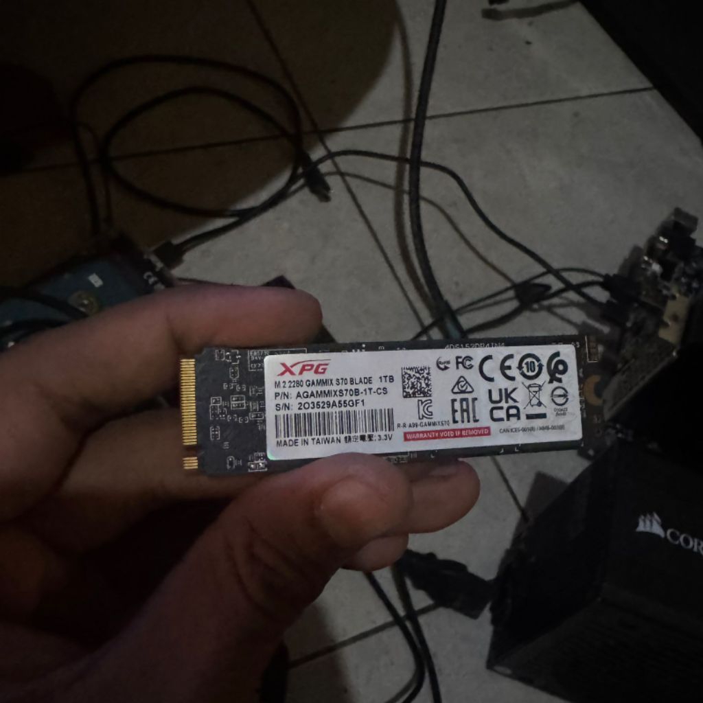 SSD NVME XPG S70 BLADE 1TB SENTINEL 96%