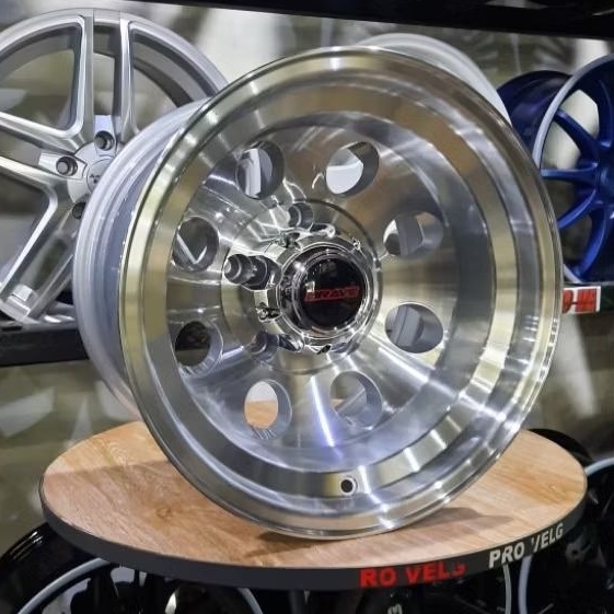 Velg Mobil Offroad Ring 15 Lebar 10 PCD 5×139.7 Racing Offroad Wheel BRAVE A103