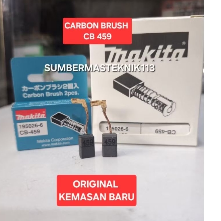 CARBON BRUSH MAKITA MT 90 MT 91 ORIGINAL ARANG SPUL KULL BOSTER MESIN GERINDA TANGAN MAKITA MT90 MT9