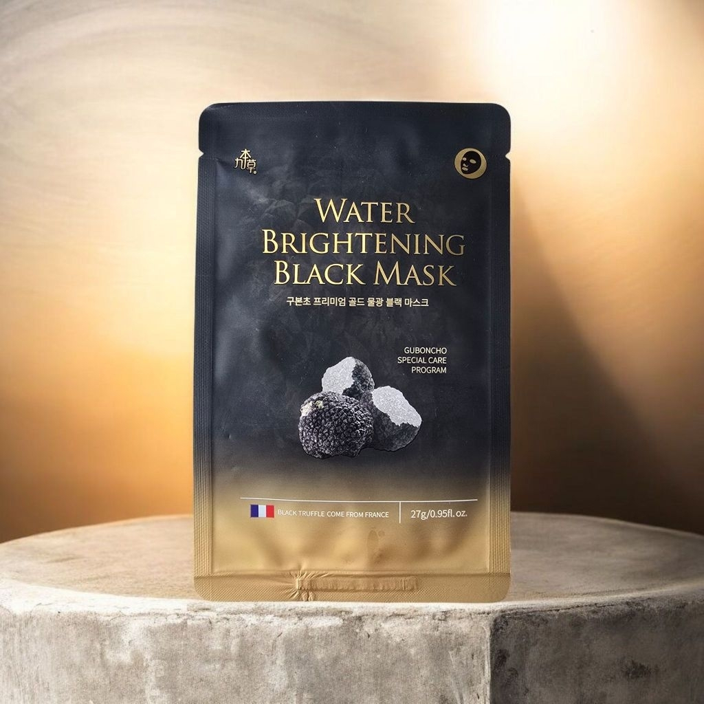 UGB-Guboncho Masker Water Brightening Black Mask 27g - 1 Sheet Mask