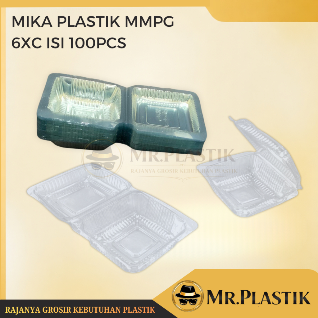 Mika Plastik MMPG 6xc | Mika Kue Makanan Uk  6XC @100pcs