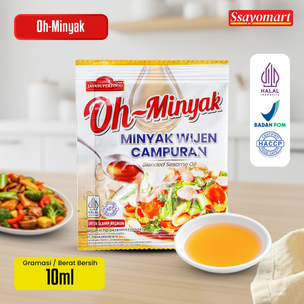 (HALAL) Oh Minyak Wijen Campuran Sachet Kemasan Praktis 10ML / Sesame Oil Sachet / MInyak Wijen Sach
